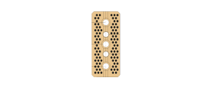 D85.02.02 Bronz Grafitli “V” Blok