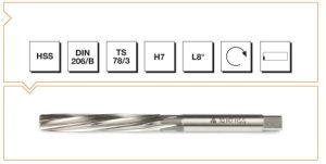 HSS DIN 206 Silindirik Saplı El Raybası